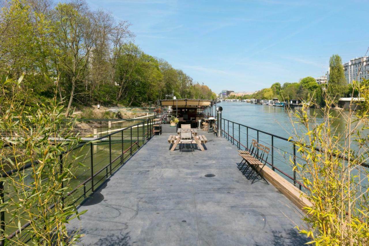 Villa Grande Peniche 4 Ch - 10 Pers -Paris - Ile De Puteaux- Terrasses Exterior foto